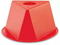 Conos de control de inventario - Rojo
